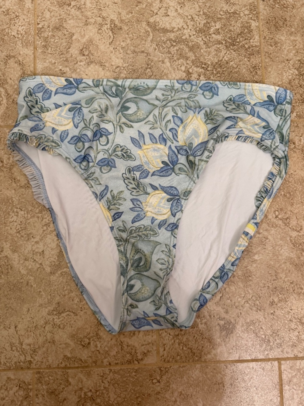 Summersalt Ruffle High Rise Bikini Bottoms in Secret Garden- Size 8